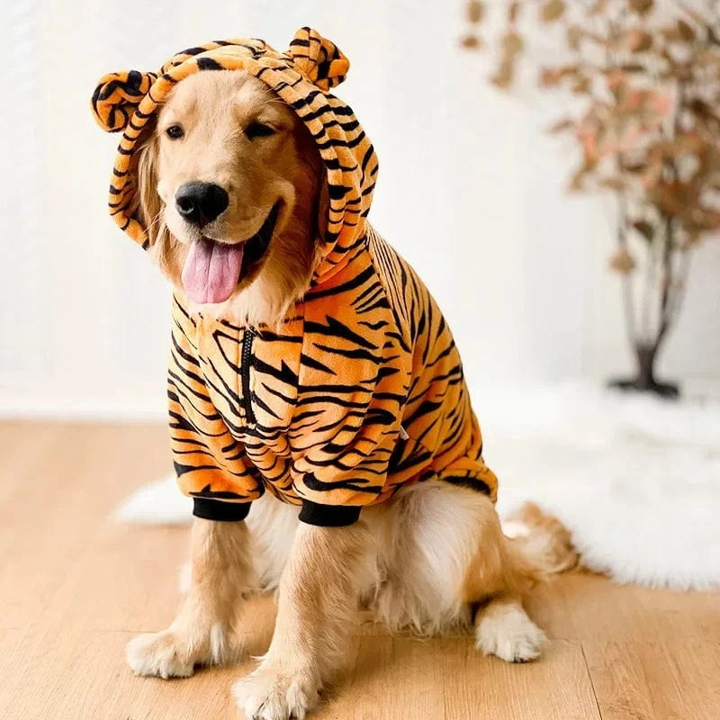 TechnuPet Dog Sweaters Fleece Warm Dog Pajamas for Large Dogs