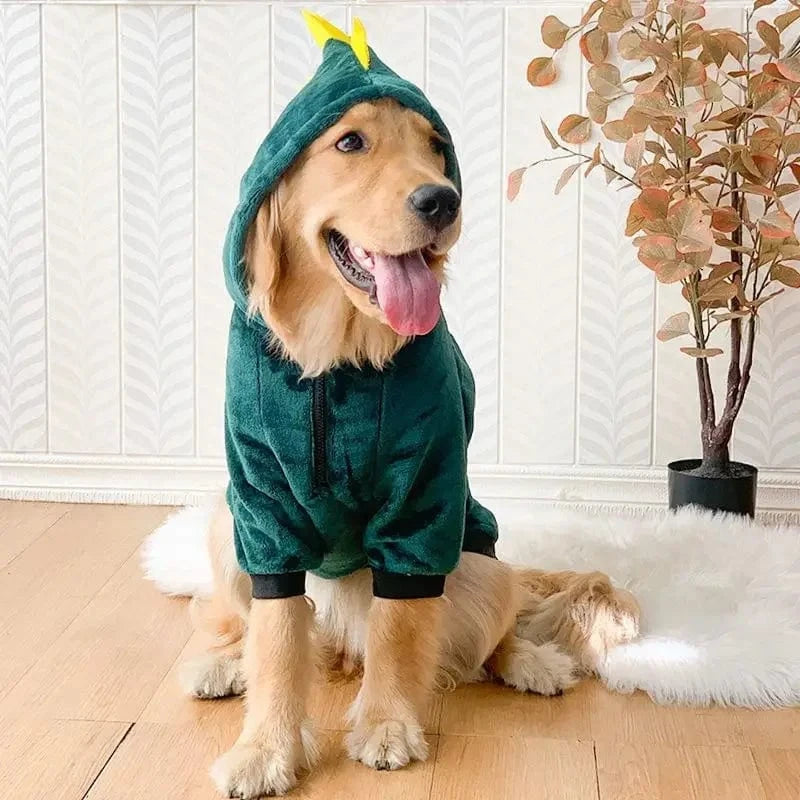 TechnuPet Dog Sweaters Fleece Warm Dog Pajamas for Large Dogs