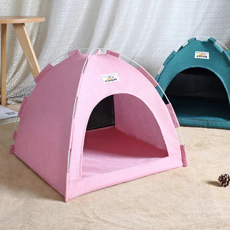 TechnuPet Cat Houses Foldable All-Season Cat Tent House