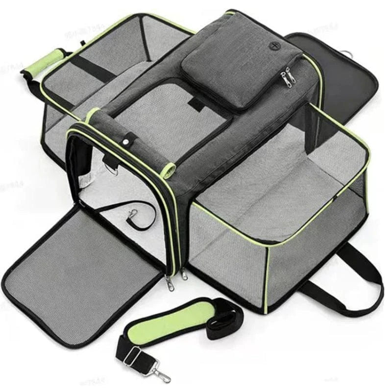 TechnuPet Cat Transport Foldable Portable Cat Travel Carrier Bag
