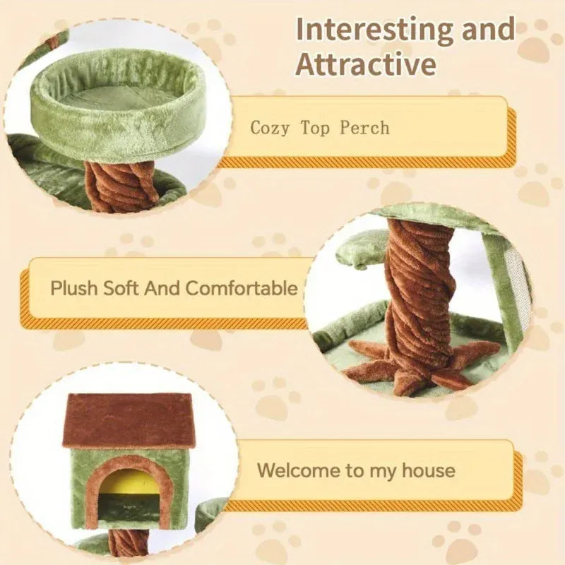TechnuPet Cat Tree Large Tree House Forest Cat Tree Tower
