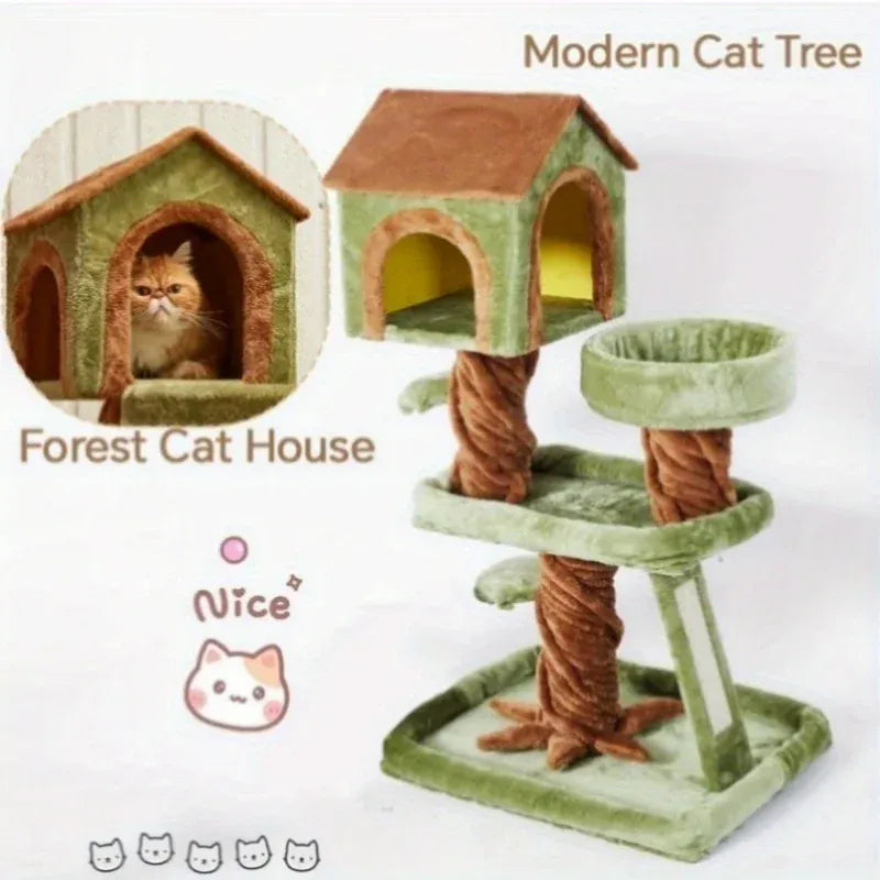 TechnuPet Cat Tree Large Tree House Forest Cat Tree Tower