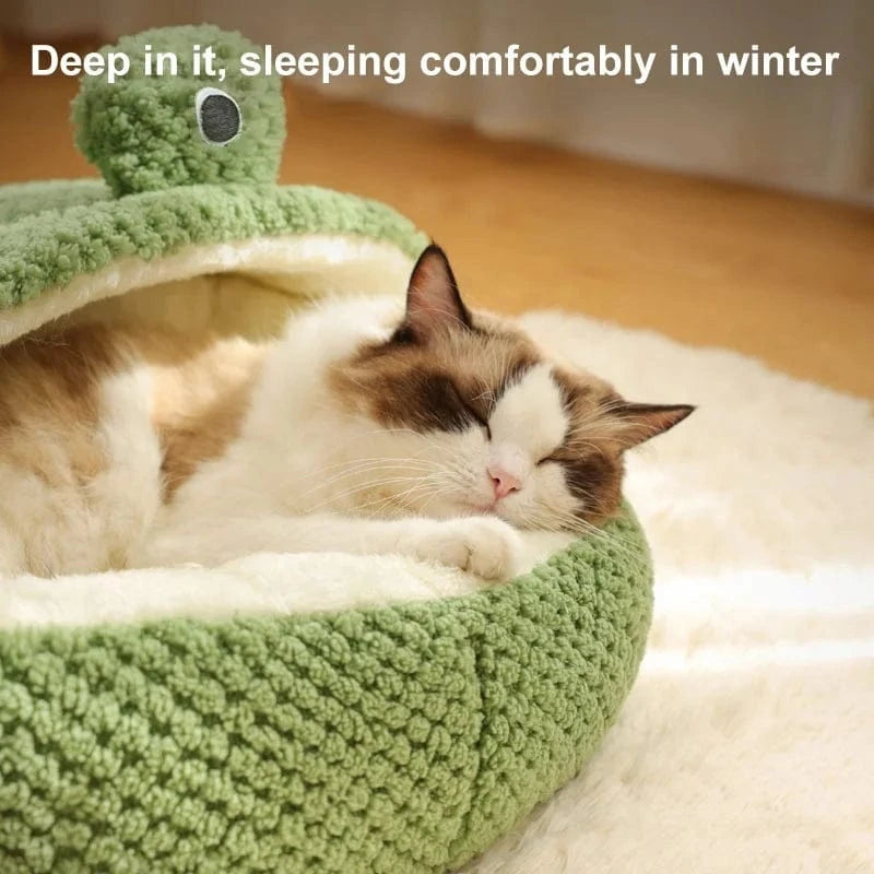 TechnuPet Cat Bed Frog Villa Cat Bed