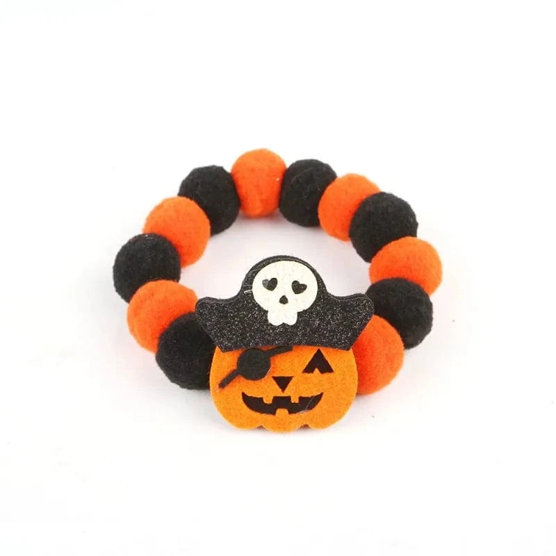 TechnuPet Cat Halloween Costumes A / L Halloween Pet Collar Funny Pumpkin Edition