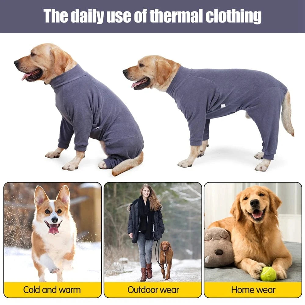 TechnuPet Pajamas for Dogs High Neck Winter Sweater Dog Pajamas