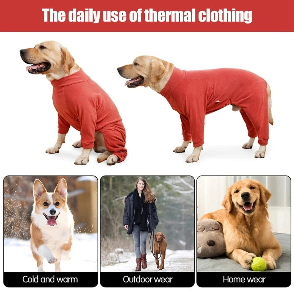 TechnuPet Pajamas for Dogs High Neck Winter Sweater Dog Pajamas
