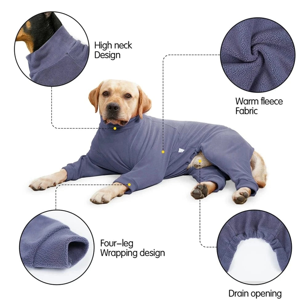 TechnuPet Pajamas for Dogs High Neck Winter Sweater Dog Pajamas