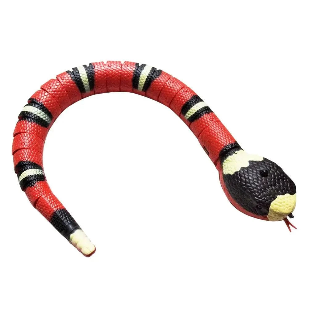 TechnuPet Smart Cat Toys Red and Black / Main Interactive Electric Snake Cat Toy