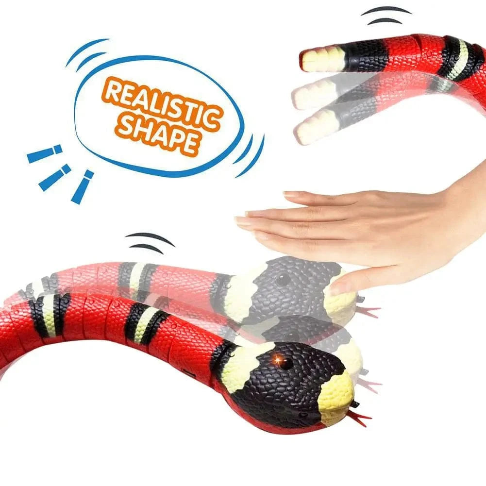TechnuPet Smart Cat Toys Red and Black / Main Interactive Electric Snake Cat Toy