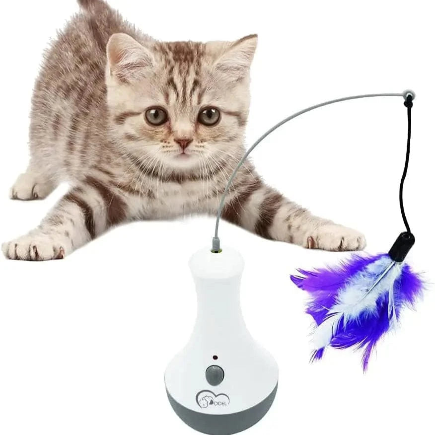 TechnuPet Cat Toys Interactive Feather Cat Toy Teaser