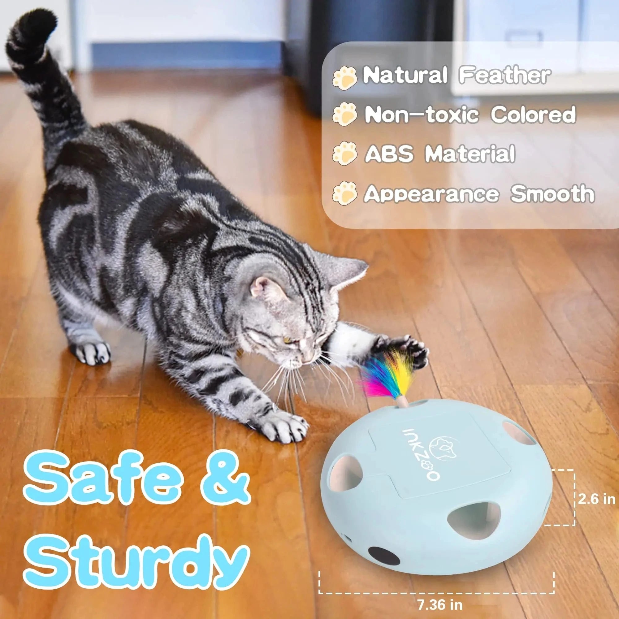 TechnuPet Smart Cat Toys Interactive Whack-A-Mole Cat Toy