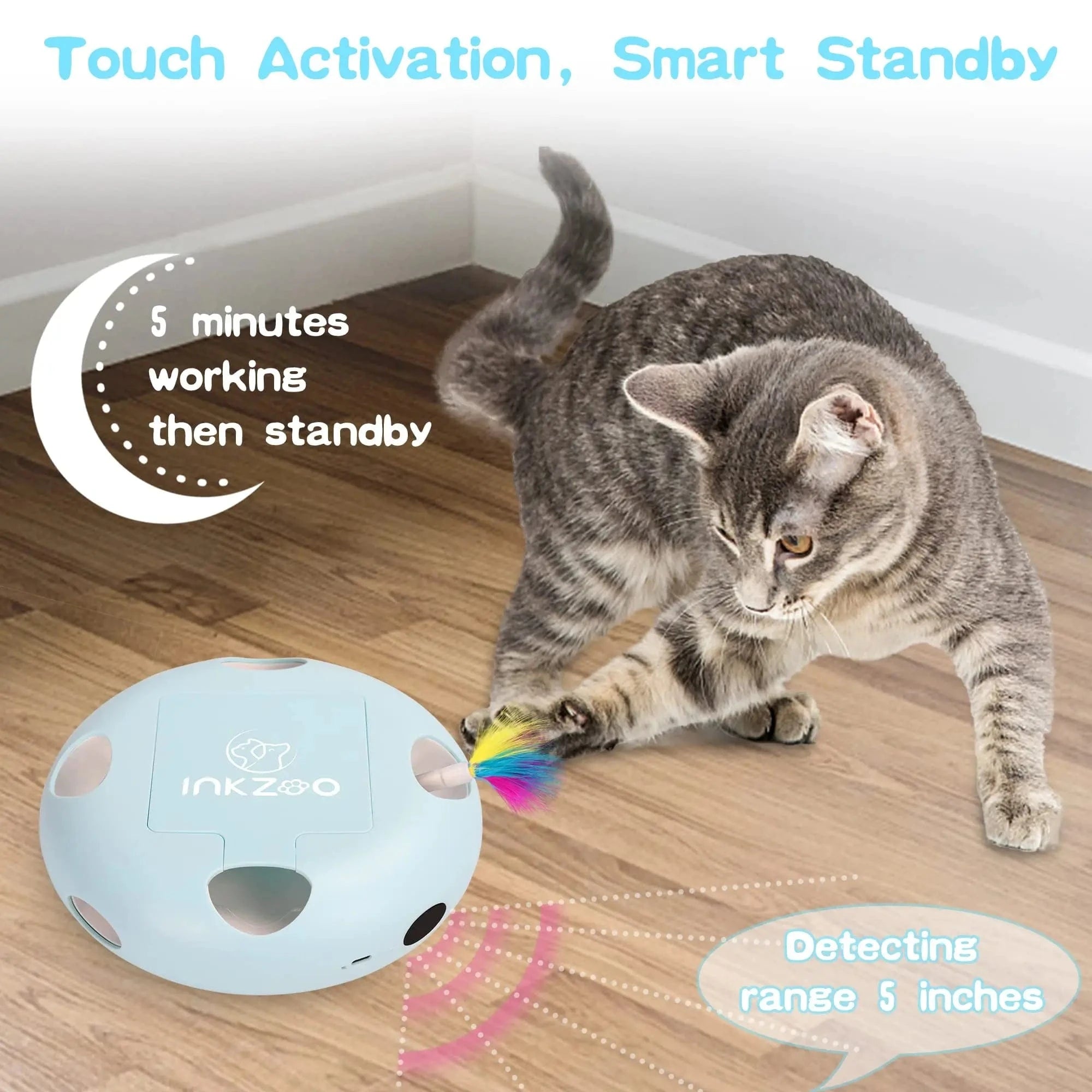 TechnuPet Smart Cat Toys Interactive Whack-A-Mole Cat Toy