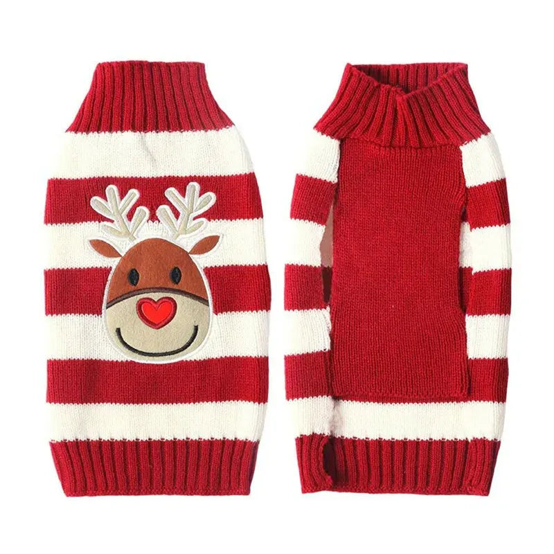 TechnuPet Dog Sweaters Knitted Christmas Dog Sweater