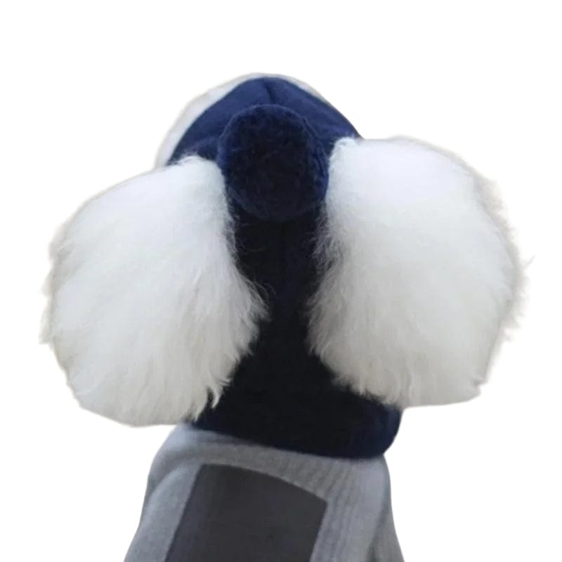 TechnuPet Dog Christmas Outfit Knitted Dog Winter Hat and Scarf Christmas Outfit