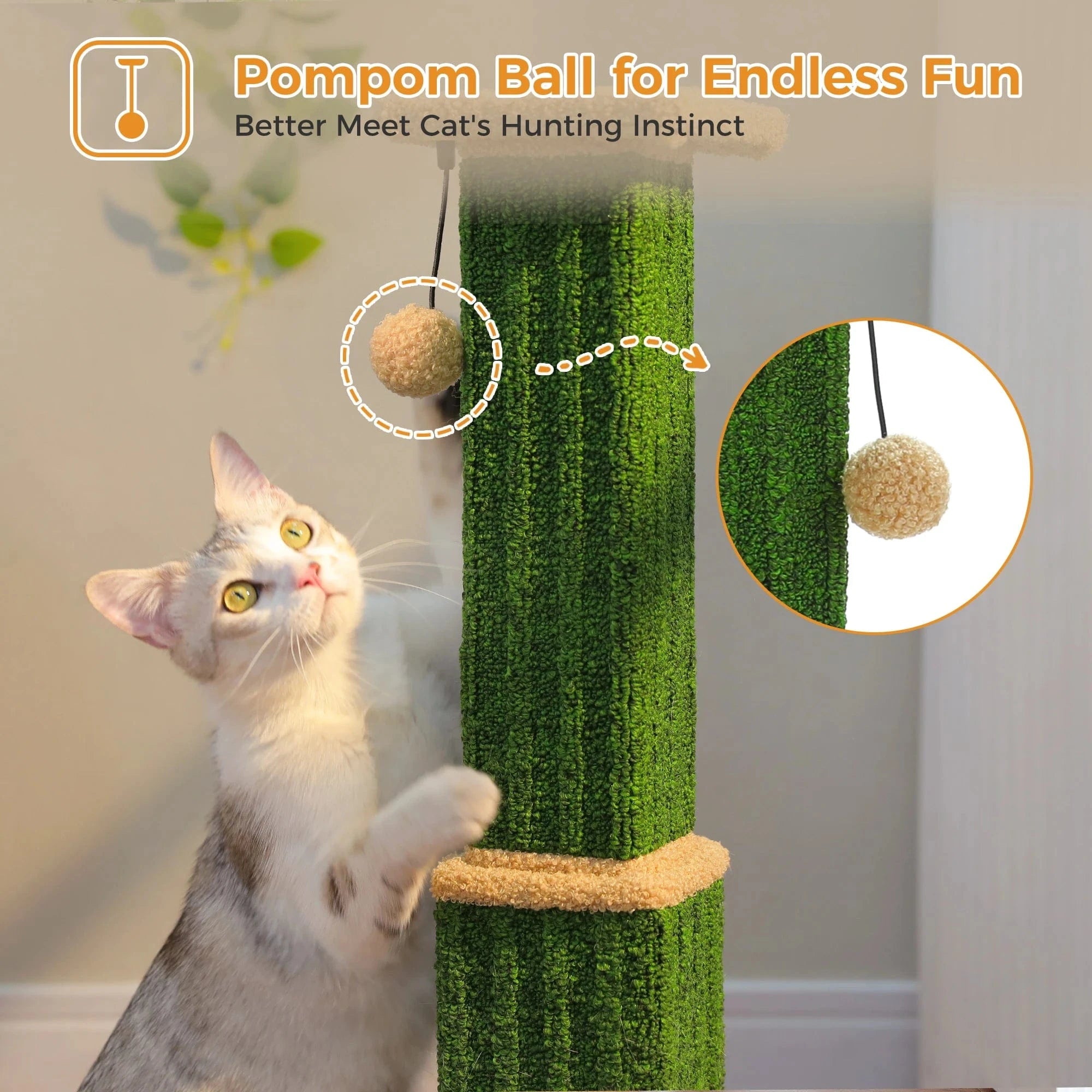 TechnuPet Cat Scratching Post Large Cat Scratching Post