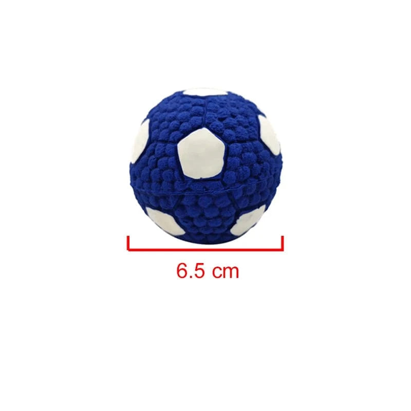 TechnuPet Dog Toys Football S Latex Sports Ball Squeaky Dog Toy