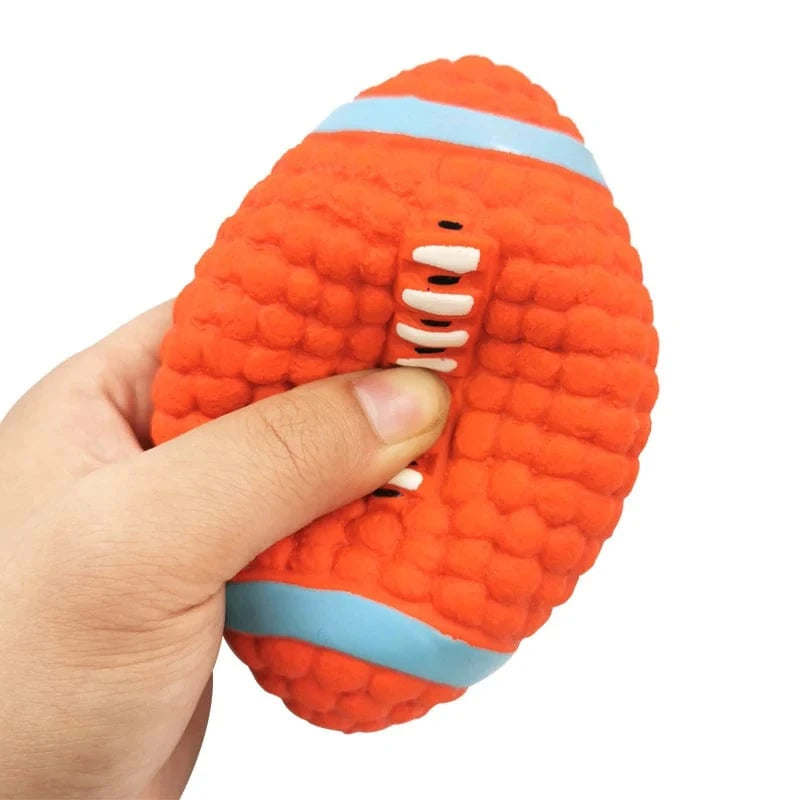 TechnuPet Dog Toys Latex Sports Ball Squeaky Dog Toy