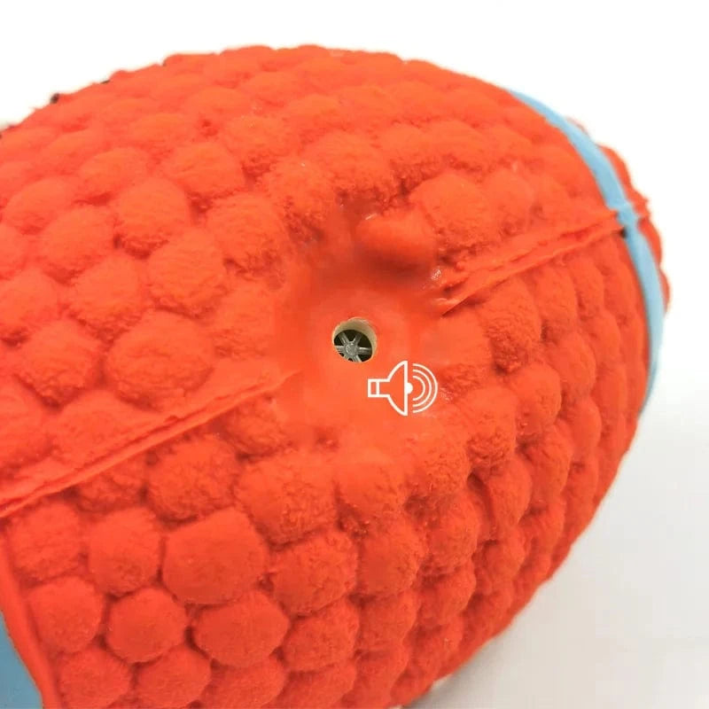 TechnuPet Dog Toys Latex Sports Ball Squeaky Dog Toy