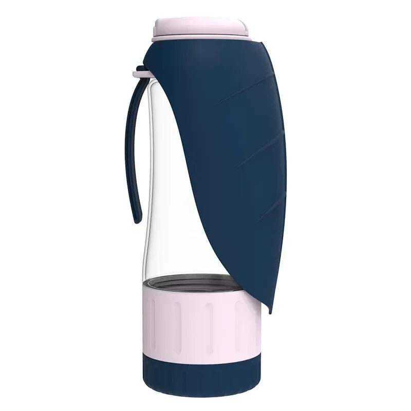 TechnuPet Smart Dog Feeder Blue Leakproof Portable Dog Water Bottle
