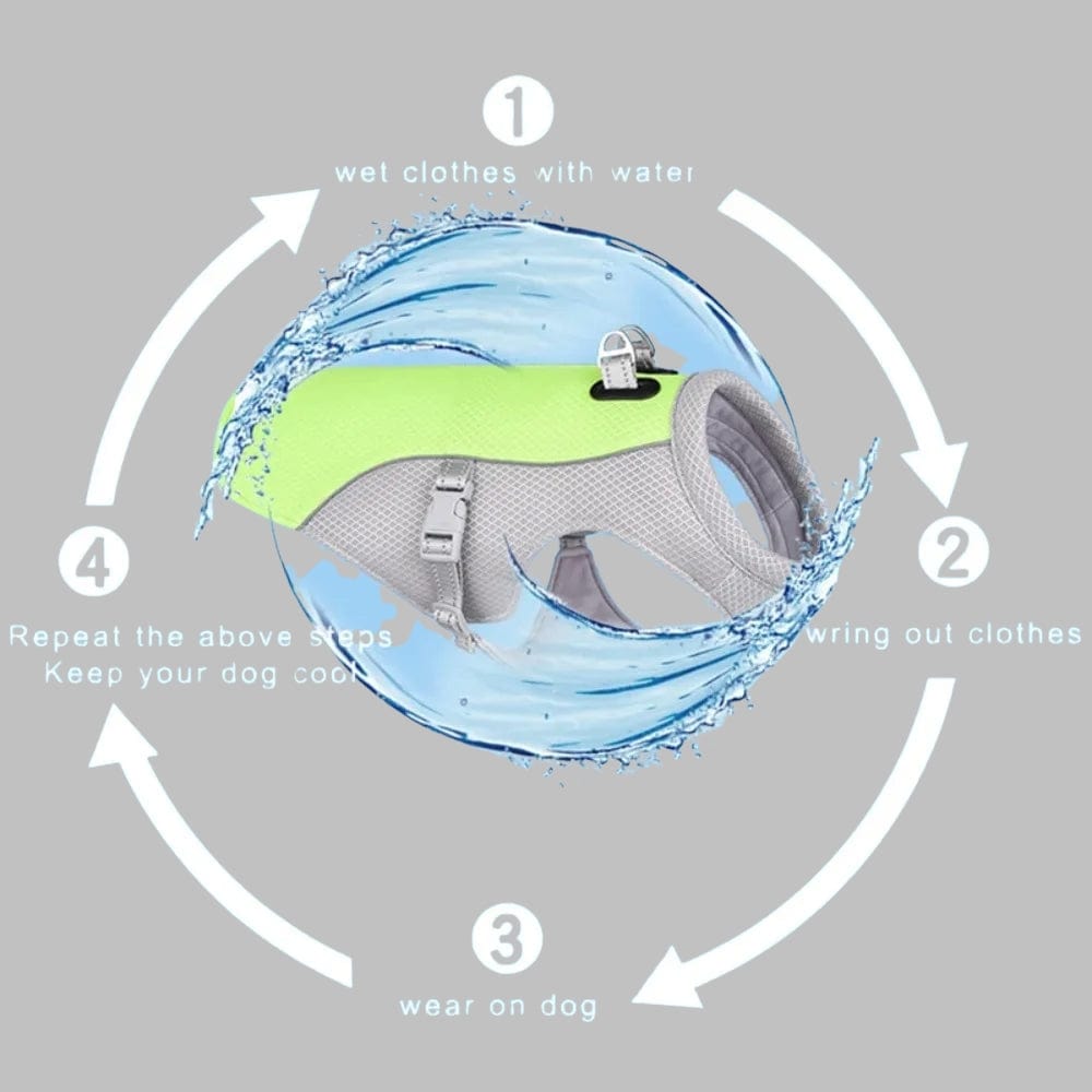 TechnuPet Dog Cooling Vest Lightweight Dog Cooling Vest