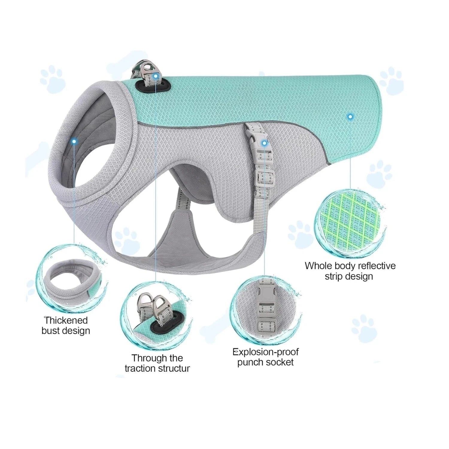 TechnuPet Dog Cooling Vest Lightweight Dog Cooling Vest
