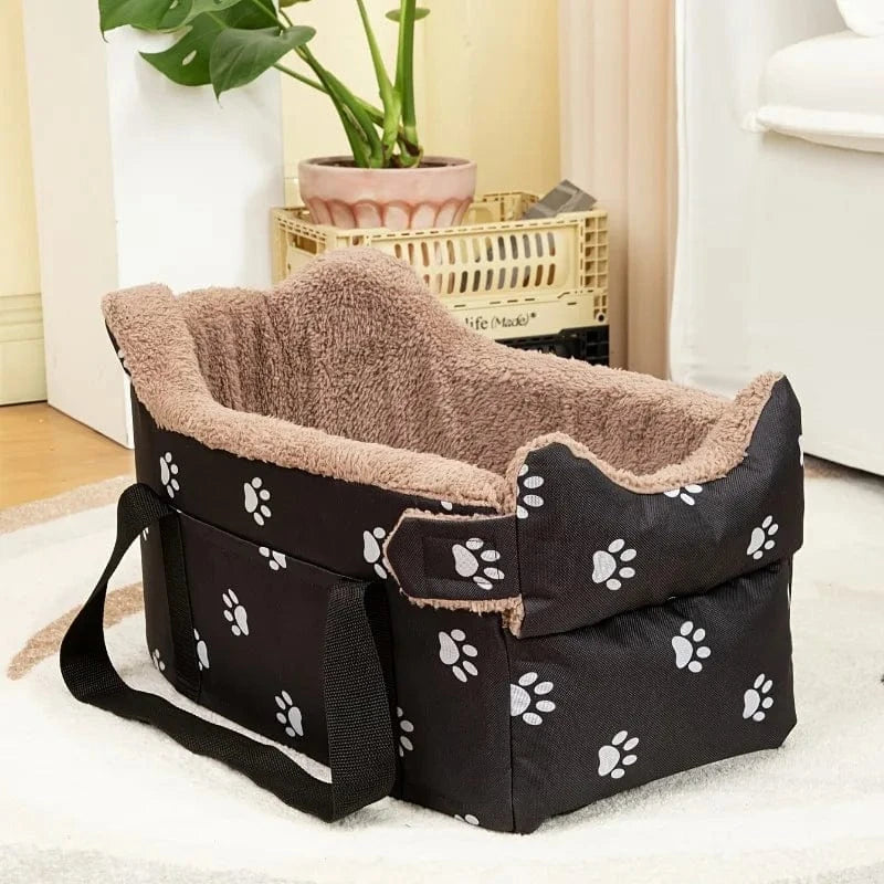 TechnuPet Car Accessories for Dogs Black Pet Car Safety Seat