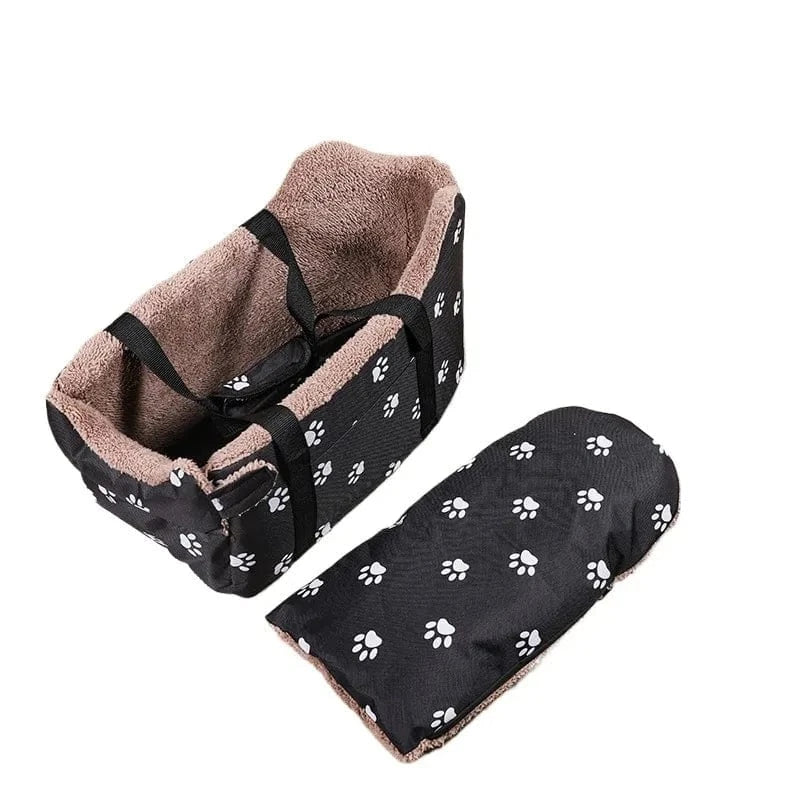 TechnuPet Car Accessories for Dogs Black Pet Car Safety Seat