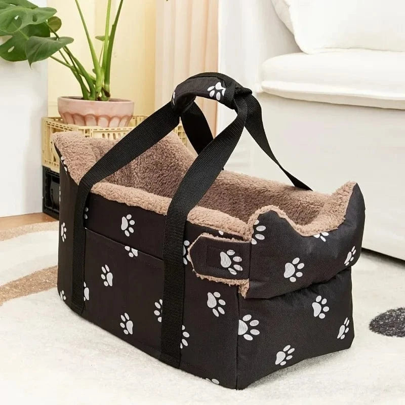 TechnuPet Car Accessories for Dogs Black Pet Car Safety Seat