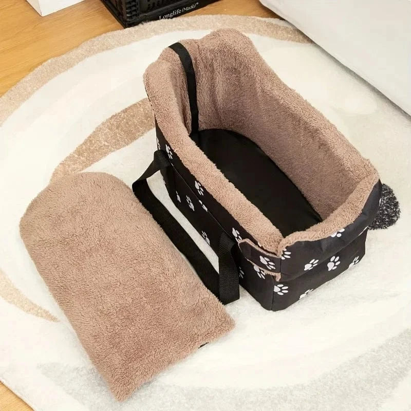 TechnuPet Car Accessories for Dogs Black Pet Car Safety Seat