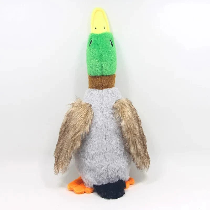 TechnuPet Dog Toys Foot Plush Duck Squeaky Dog Toy