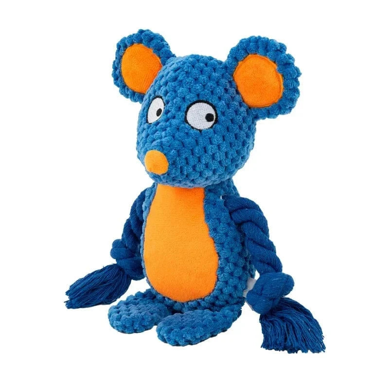 TechnuPet Dog Toys Rat Plush Squeaky Dog Chew Toy