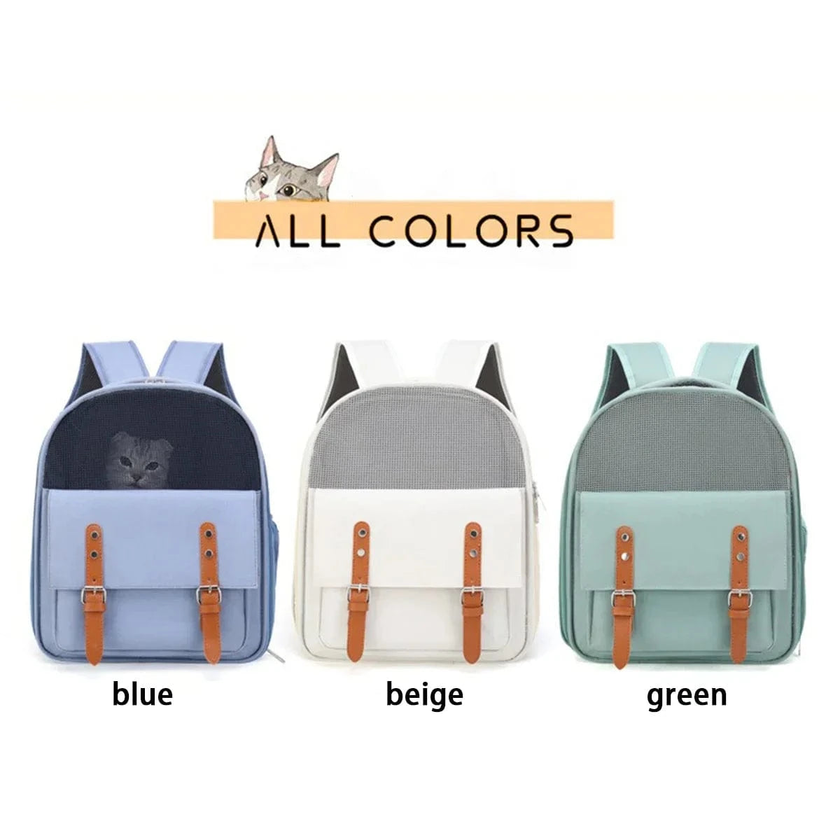 TechnuPet Pet Backpack Portable Cat Carrier Backpack