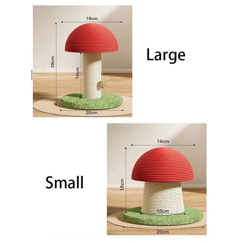 TechnuPet Cat Scratching Post Sisal Mushroom Cat Scratch Post