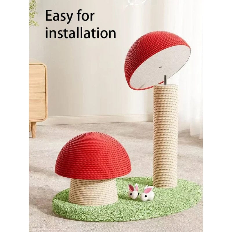 TechnuPet Cat Scratching Post Sisal Mushroom Cat Scratch Post