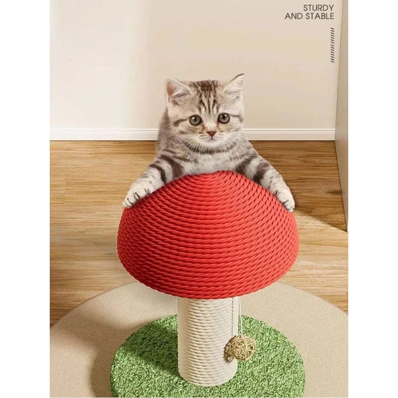 TechnuPet Cat Scratching Post Sisal Mushroom Cat Scratch Post
