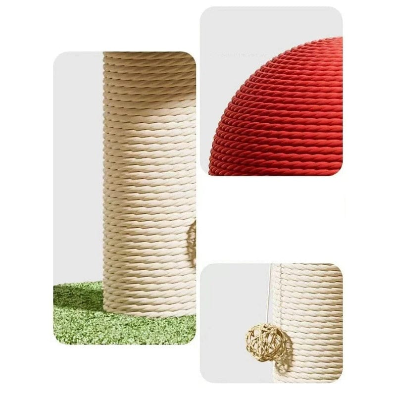 TechnuPet Cat Scratching Post Sisal Mushroom Cat Scratch Post