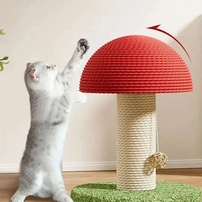TechnuPet Cat Scratching Post Sisal Mushroom Cat Scratch Post