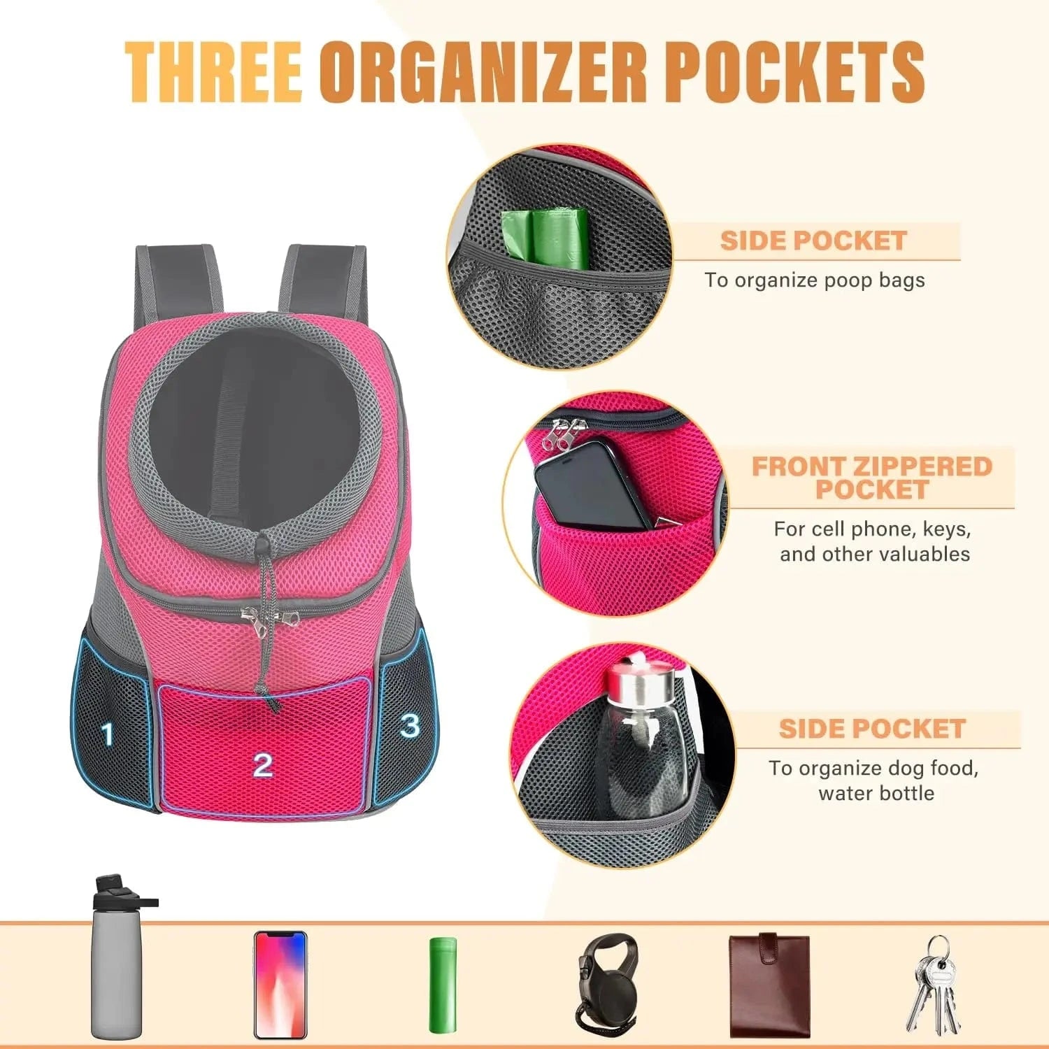 TechnuPet Pet Backpack Small Dog Carrier Backpack