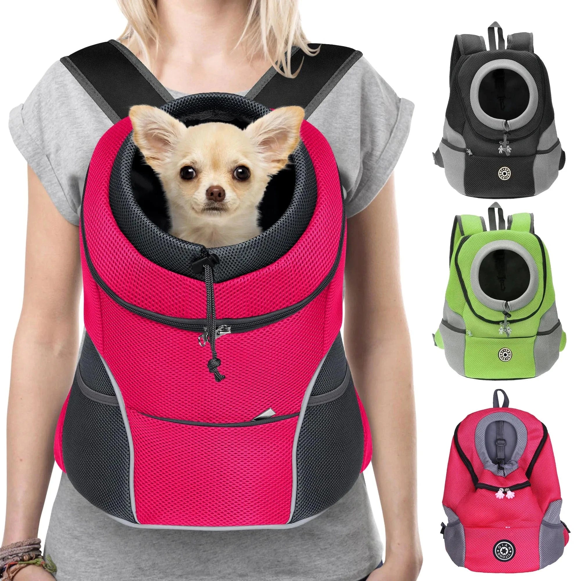 TechnuPet Pet Backpack Small Dog Carrier Backpack