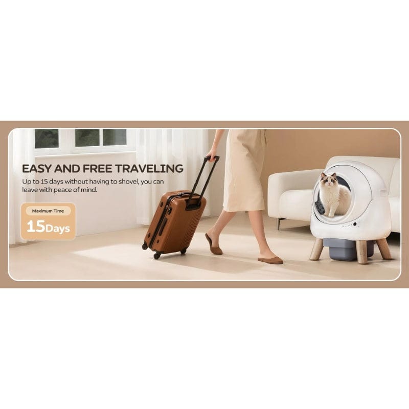 TechnuPet Smart Cat Litter Smart Self-Cleaning Cat Litter Box