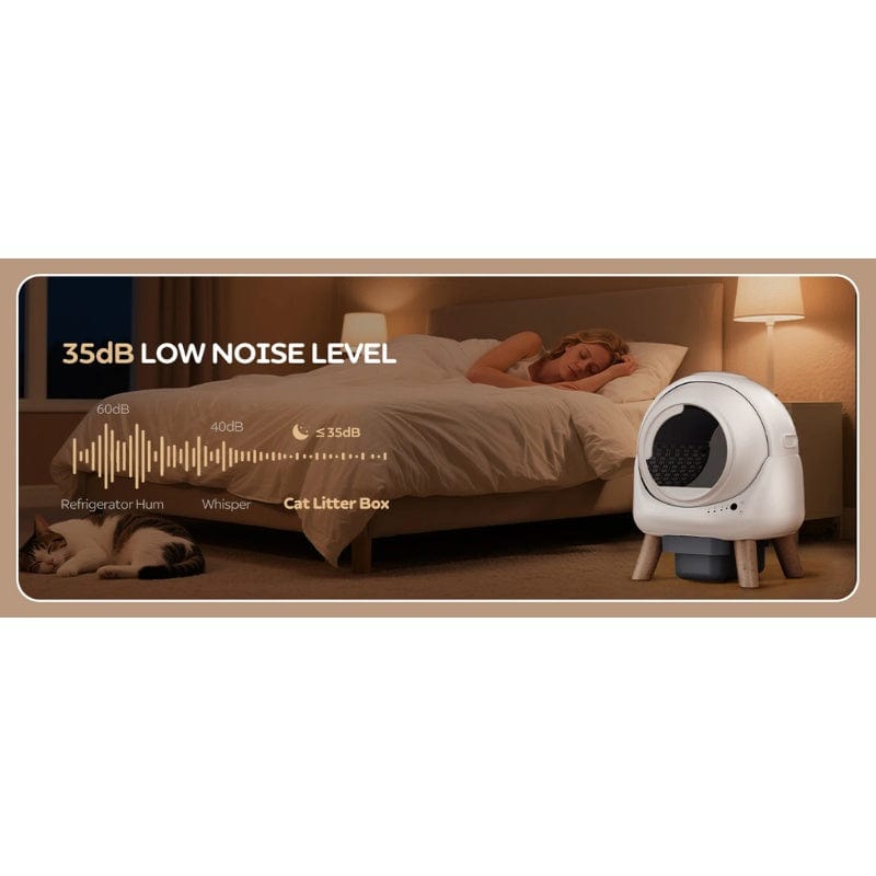 TechnuPet Smart Cat Litter Smart Self-Cleaning Cat Litter Box