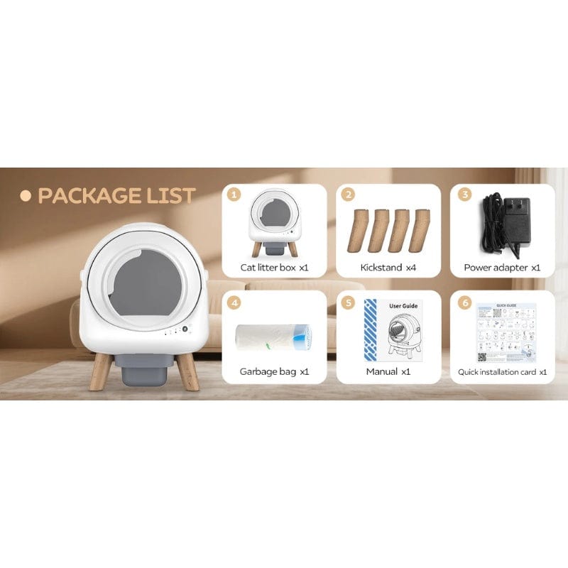 TechnuPet Smart Cat Litter Smart Self-Cleaning Cat Litter Box