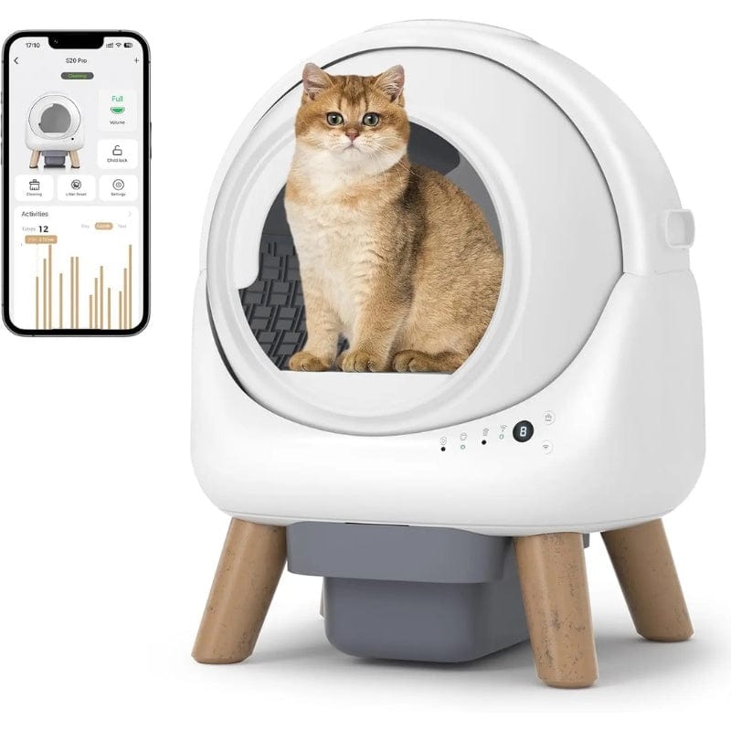 TechnuPet Smart Cat Litter Smart Self-Cleaning Cat Litter Box