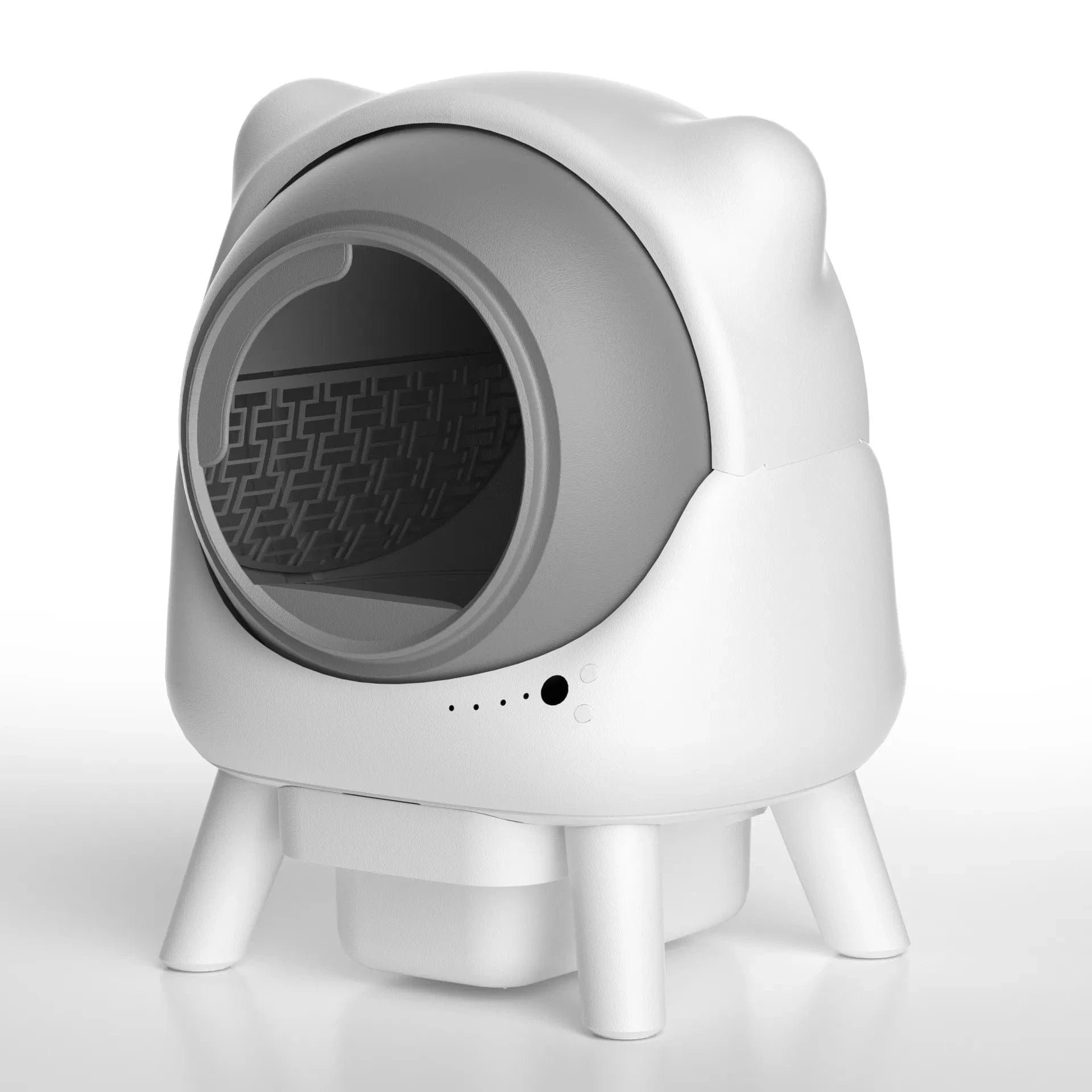 TechnuPet Smart Cat Litter Grey White B Smart Self-Cleaning Cat Litter Box