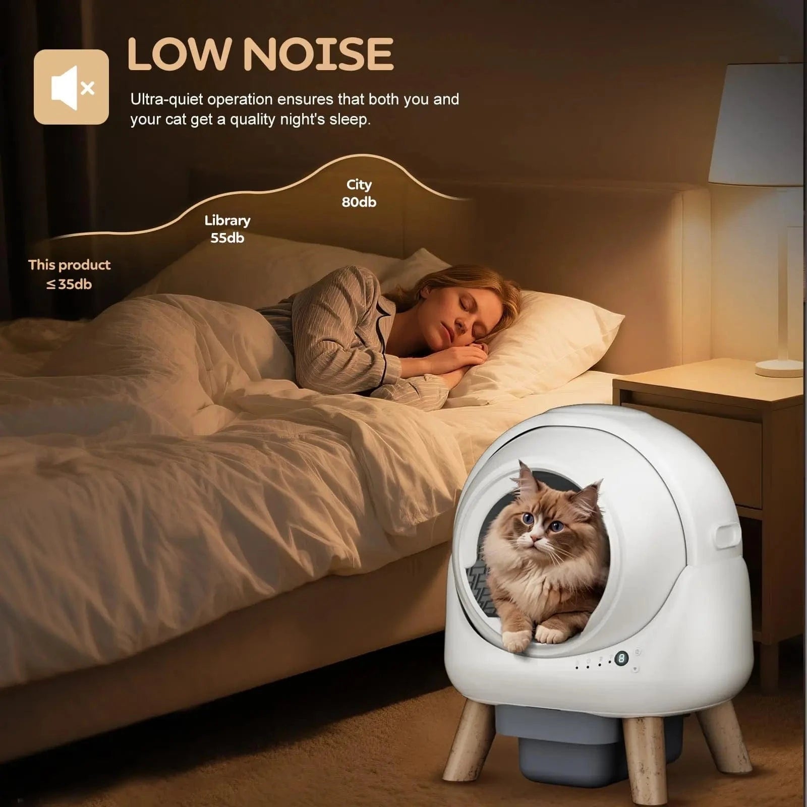 TechnuPet Smart Cat Litter Smart Self-Cleaning Cat Litter Box