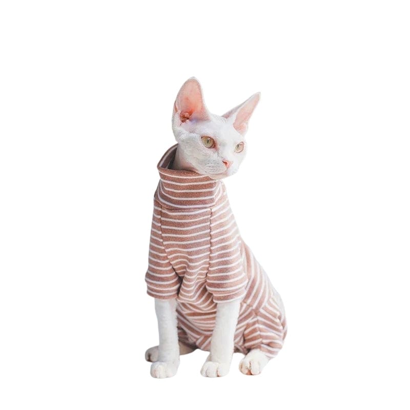 TechnuPet Cat Sweaters 3 / XXL Striped 4-Leg Cotton Coat