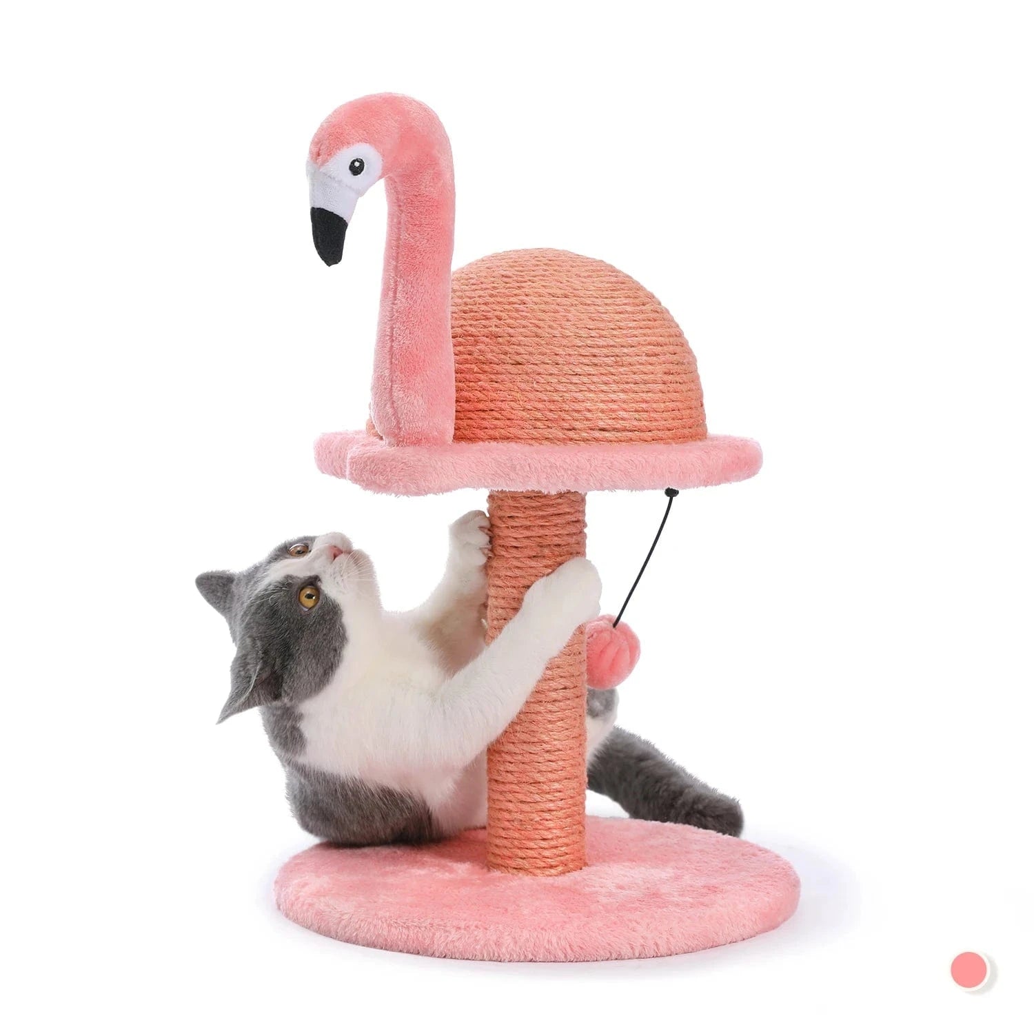 TechnuPet Cat Scratching Post AMT0139PK / M / GERMANY Tall Cat Scratching Post with Spring Ball