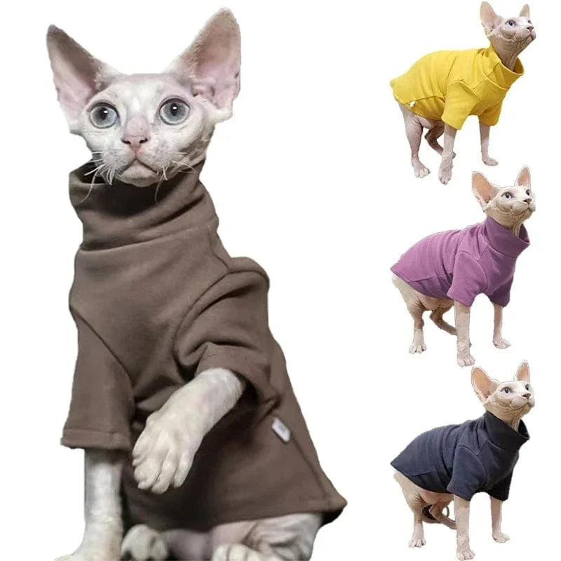 TechnuPet Cat Sweaters Thick Winter Pajamas
