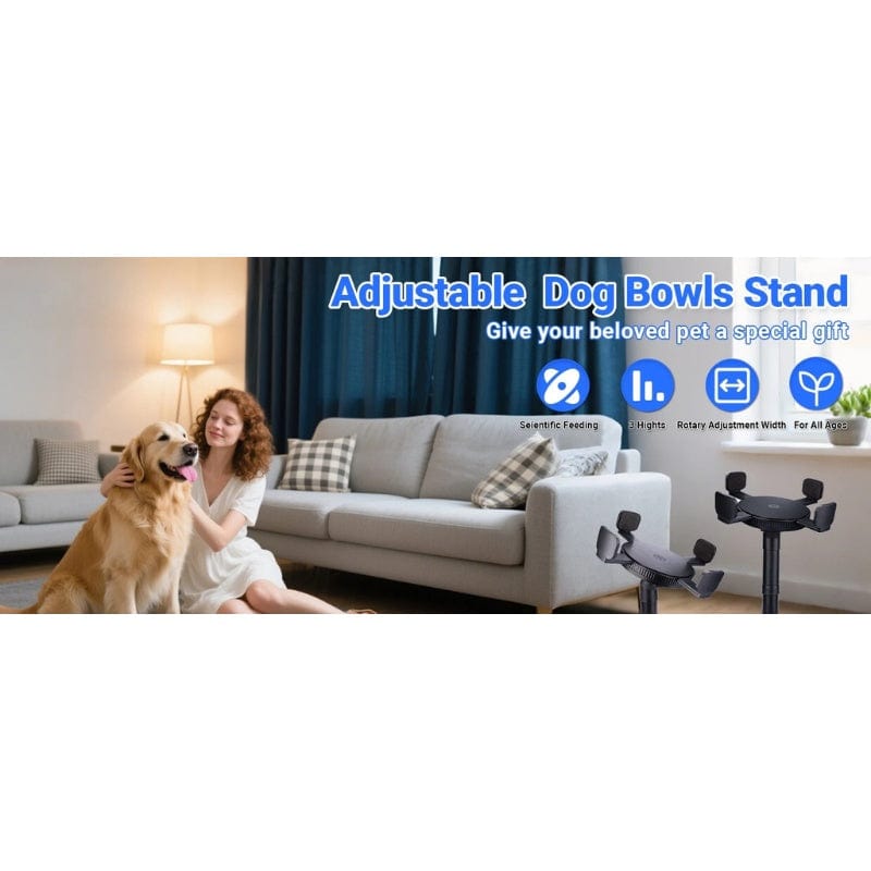 TechnuPet Raised Dog Bowls Tilted Elevated Dog Bowls