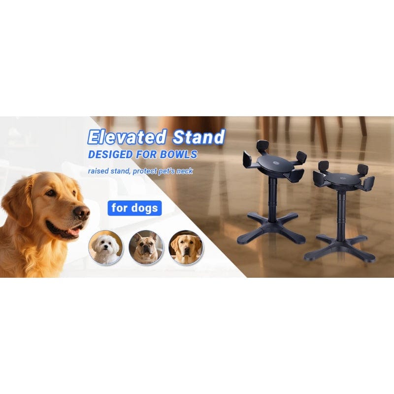 TechnuPet Raised Dog Bowls Tilted Elevated Dog Bowls